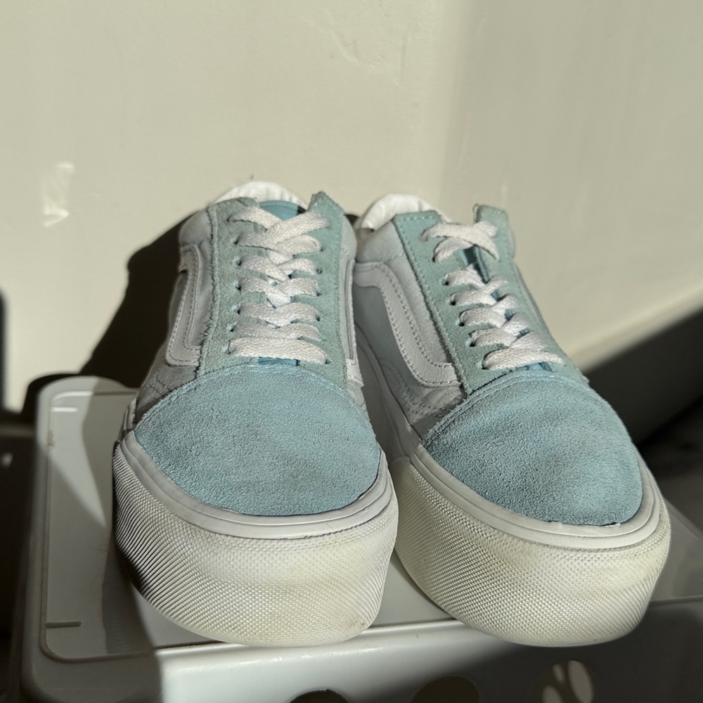 Vans Old Skool Stackform Blue Platform Stacked Pl… - image 3